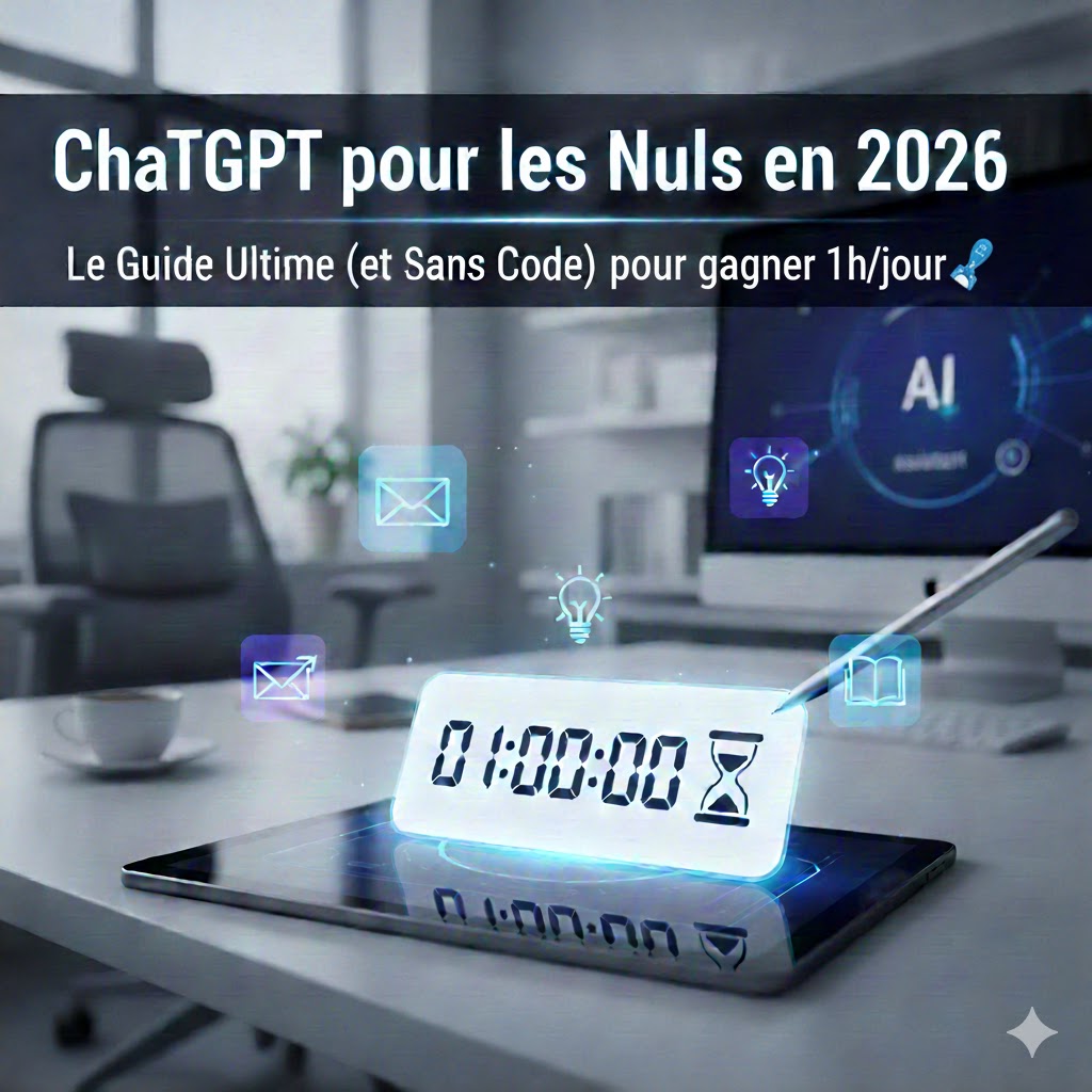 ChatGPT pour les Nuls en 2026 : Le Guide Ultime (et Sans Code) pour Vraiment Gagner 1h par Jour 🚀